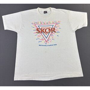 Rare Vintage 90s Hersheys Skor Chocolate Promo Screen Stars XL USA Made Snack